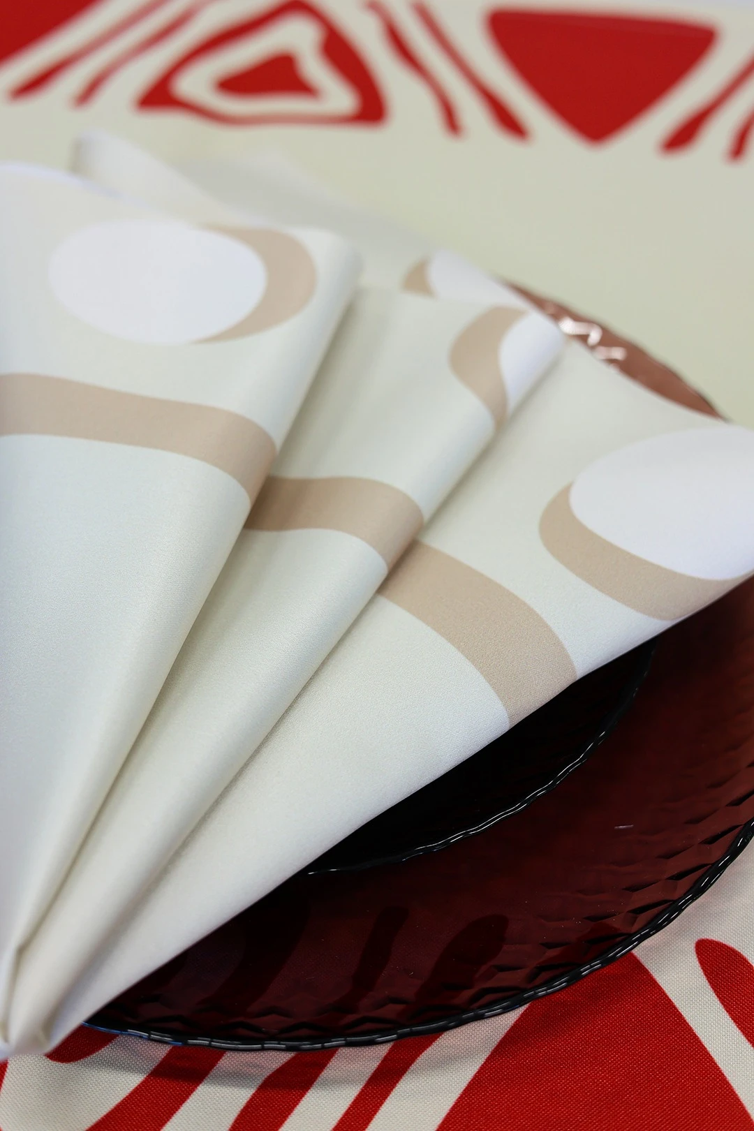 Купить салфетку квадратную 50х50 см, с полной запечаткой (полиэстер) "Rahat"