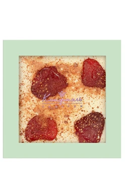 Шоколад белый с клубникой и малиновым кранчем из коллекции Cиреневое утро