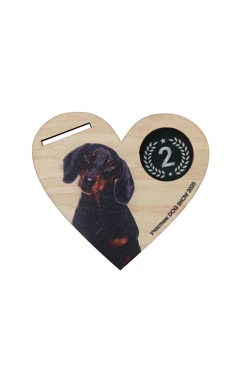 Медаль из фанеры и акрила Сердце 60 мм МФ6014#1