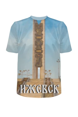 Купить футболку Теренс оверсайз из футера хб унисекс с принтом "Izhevsk"