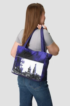 Сумка Нэнси из оксфорда 33х30х11 см, с полной запечаткой#2