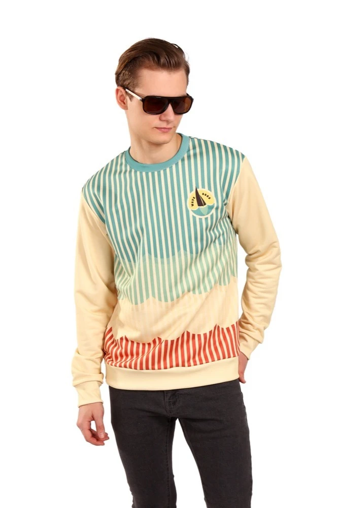 Купить свитшот унисекс "Wave good" с полной запечаткой Купить свитшот унисекс "Wave good" с полной запечаткой