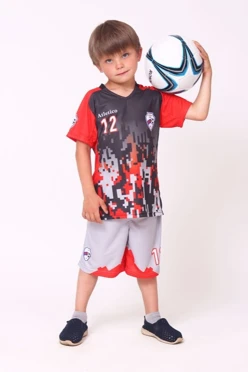 Футбольная форма Эйр детская комбинированная, с полной запечаткой#1