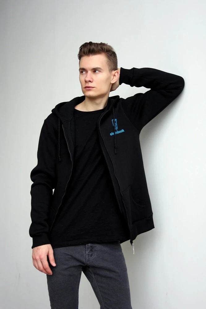 Балахон Рик из футера унисекс, однотонная "Electrobook"#1 Балахон Рик из футера унисекс, однотонная "Electrobook"#1