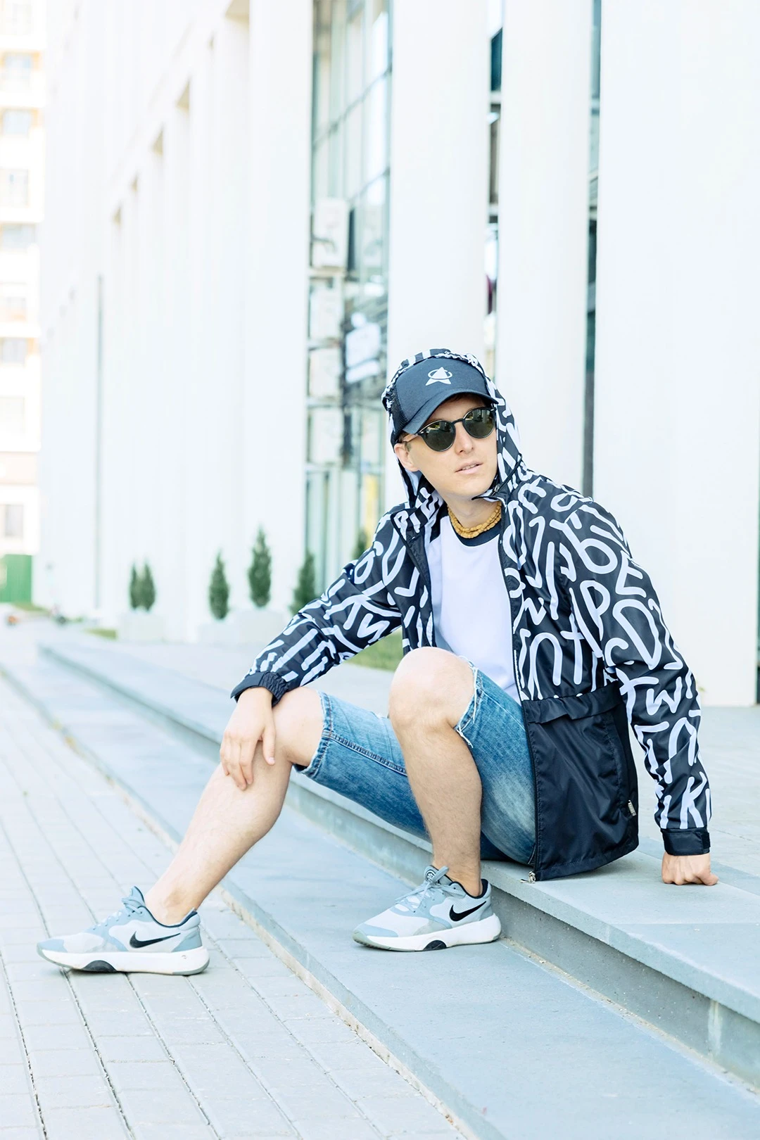 Ветровка Харви унисекс с полной запечаткой "Runes"#5