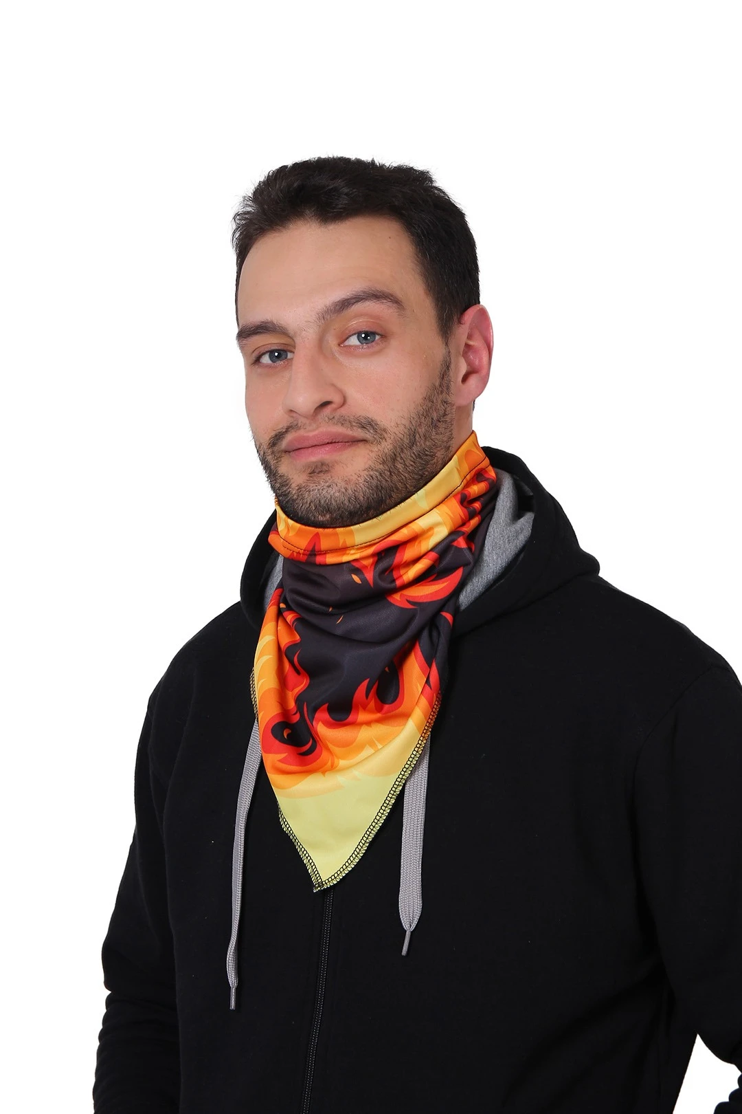 Купить бафф Айсберг однослойный взрослый, с принтом "Fire" Купить бафф Айсберг однослойный взрослый, с принтом "Fire"