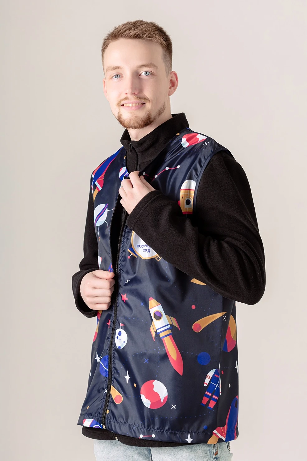 Жилет Парма без подклада унисекс, с полной запечаткой#1