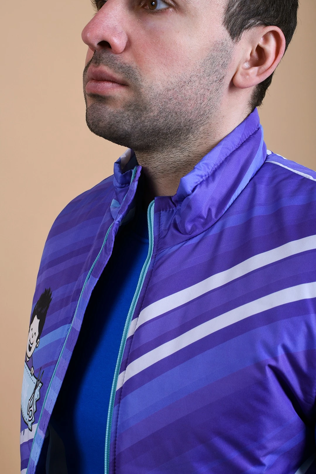 Жилет Детройт без капюшона унисекс, с полной запечаткой "Handsome"#2