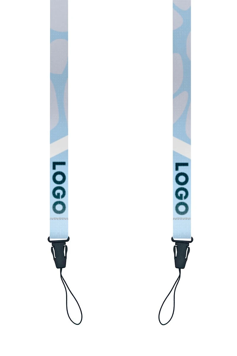 Купить ленту для бейджа блекаут ширина 1,5 см, с фастексом, с печатью "Logo 2"