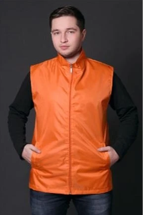 Купить жилет Брайт однотонный оранжевый Купить жилет Брайт однотонный оранжевый