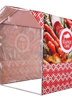 Тент с полной запечаткой (с козырьком) 2х2 м#1