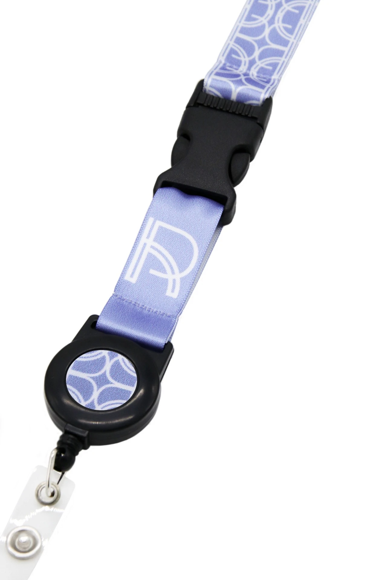 Лента для бейджа атлас люкс ширина 2 см, с трезубцем, с печатью#1