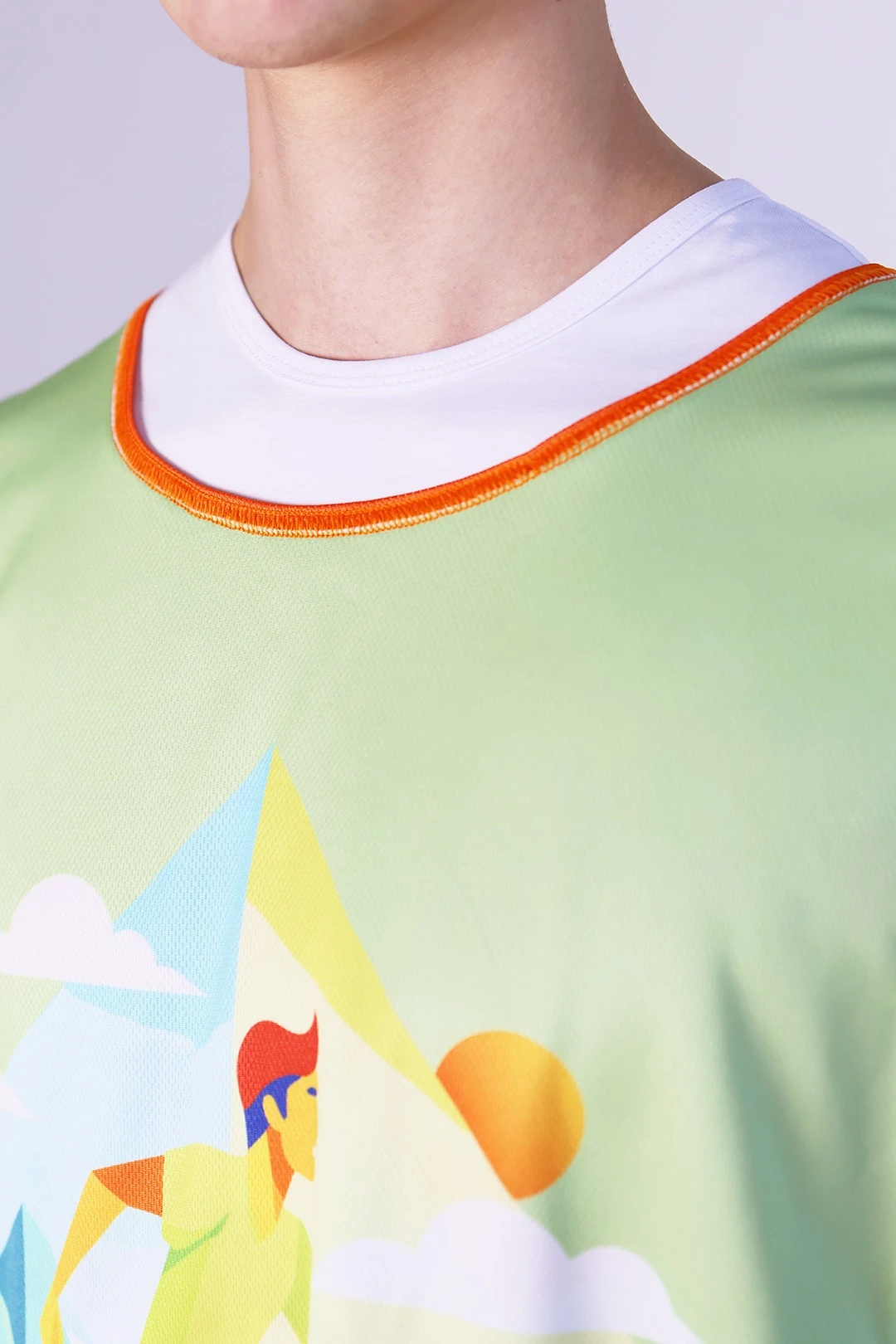 Манишка Юнив  45х65 см из сетки, с полной запечаткой "Go"#3