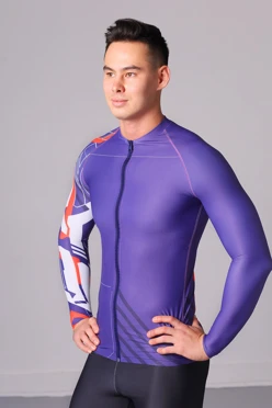 Лонгслив Теодор велосипедный взрослый с полной запечаткой#1