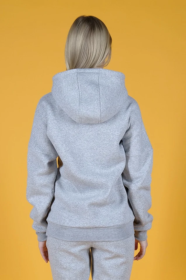 Худи Кинг из футера унисекс, однотонная меланж#3 Худи Кинг из футера унисекс, однотонная меланж#3