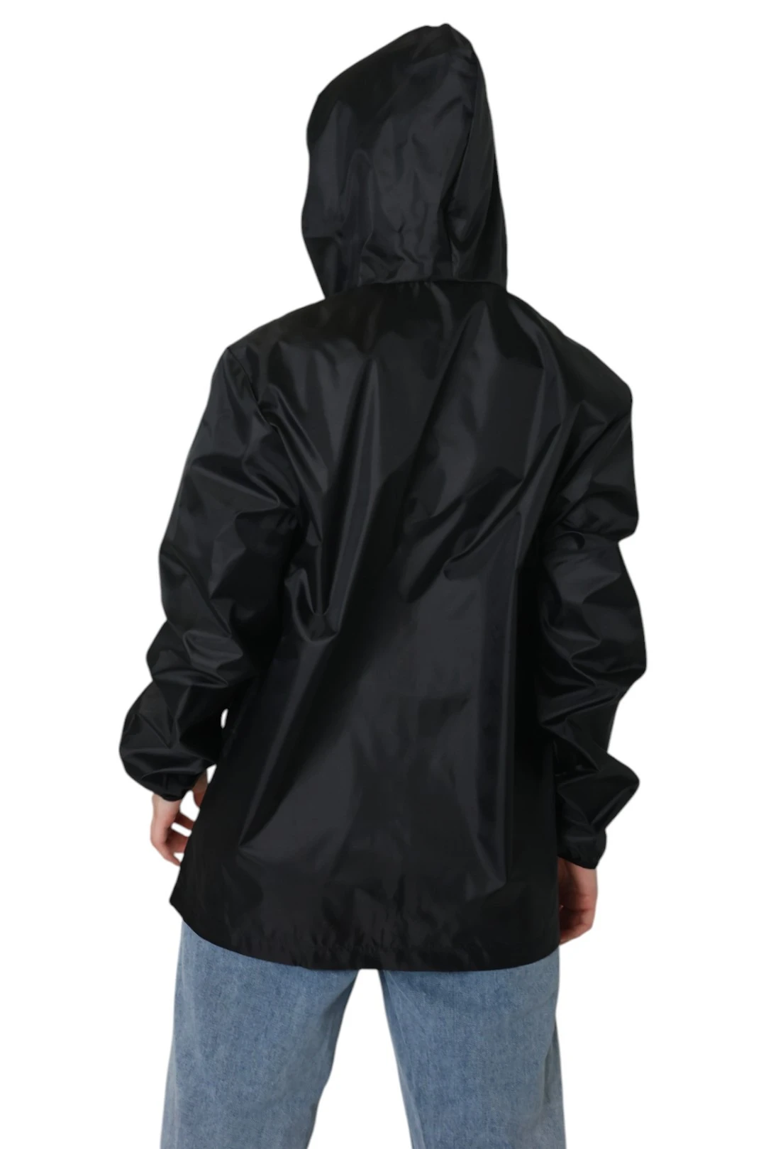 Ветровка Арчи унисекс, однотонная черная#1 Ветровка Арчи унисекс, однотонная черная#1