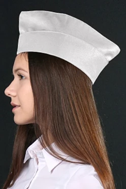 Купить пилотку Небо фигурную белую