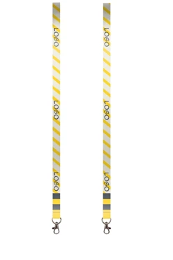 Купить ленту для бейджа блекаут ширина 1,5 см, с карабином-люкс, с печатью "Minimalism"