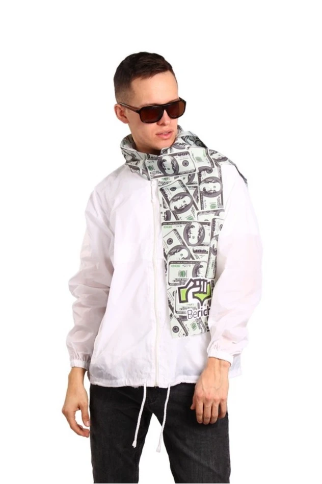 Шарф однослойный легкий 15х120 см, с полной запечаткой#6