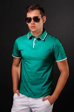 Купить футболку Поло Лайн унисекс бирюзовую