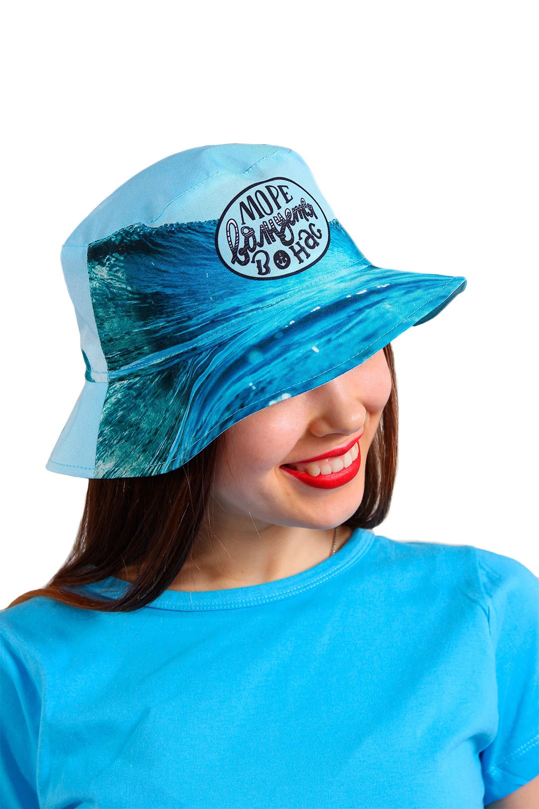 Панама Куба с узкими полями, с полной запечаткой "The sea is agitated within us"#3 Панама Куба с узкими полями, с полной запечаткой "The sea is agitated within us"#3