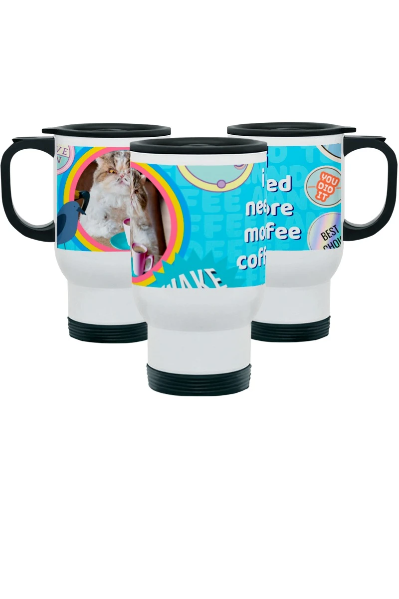 Купить термокружку с принтом "I need more coffee"