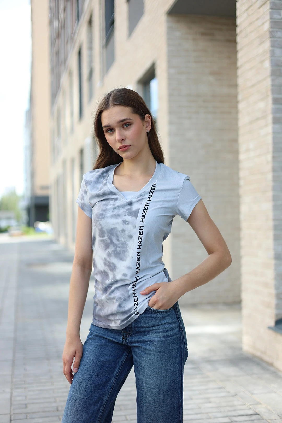 Футболка Нолан женская с полной запечаткой "Hazen"#3