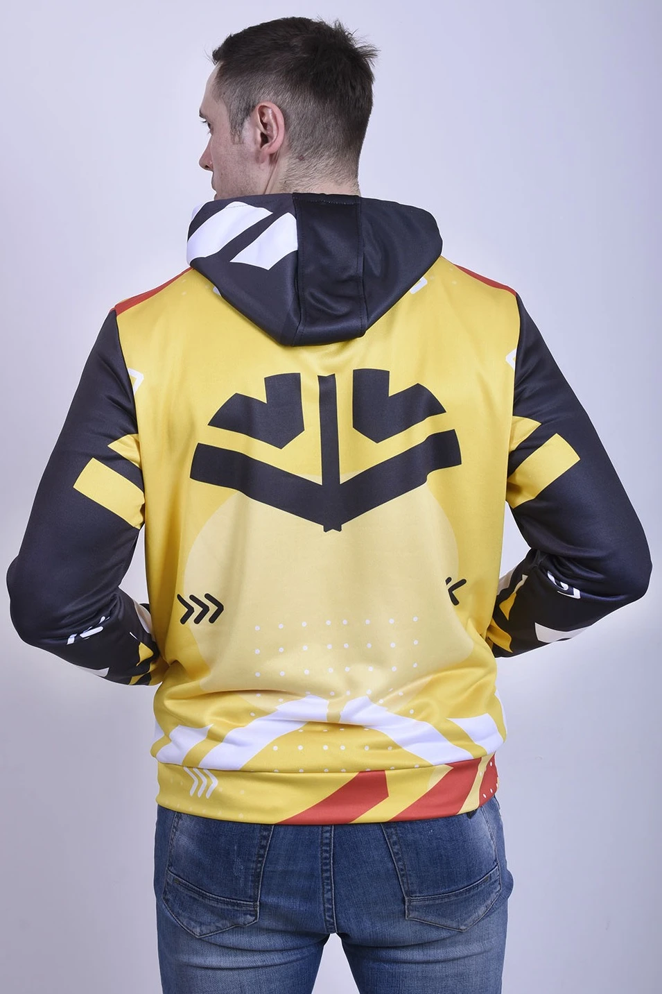 Худи Томми унисекс с карманами из адидаса, с полной запечаткой "Training club"#1 Худи Томми унисекс с карманами из адидаса, с полной запечаткой "Training club"#1