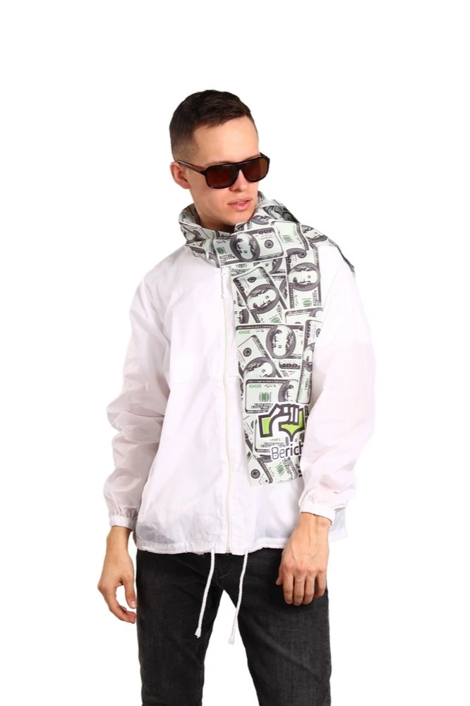 Шарф однослойный легкий 15х120 см, с полной запечаткой "Berich"#2 Шарф однослойный легкий 15х120 см, с полной запечаткой "Berich"#2