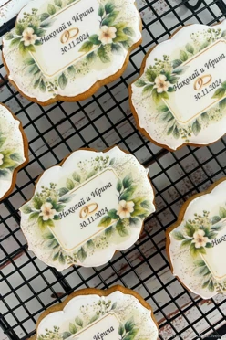 Пряник-бонбоньерка 8х6 см с печатью#1