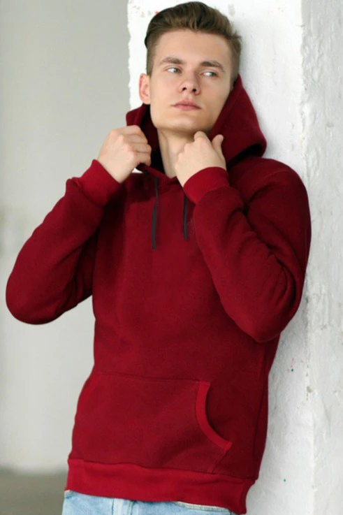 Купить толстовку Майк унисекс бордовую
