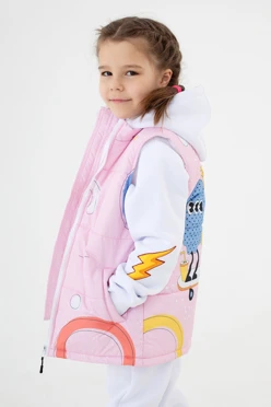 Жилет Портер на синтепоне со стежкой детский, с полной запечаткой#2