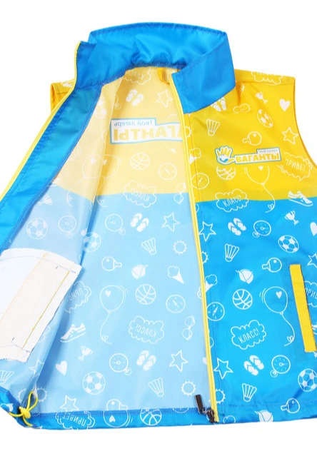 Жилет Брендон без капюшона детский, с полной запечаткой "Vagants"#5