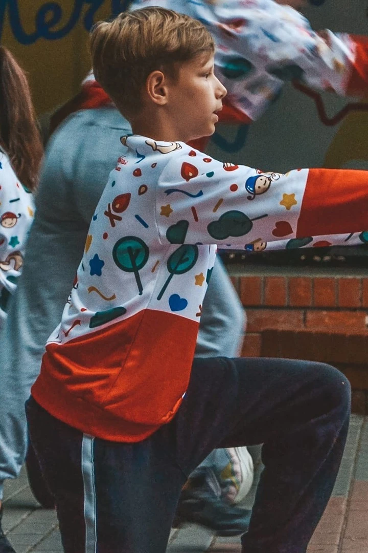 Свитшот Гарри унисекс из адидаса с полной запечаткой "The Children's Republic"#3 Свитшот Гарри унисекс из адидаса с полной запечаткой "The Children's Republic"#3