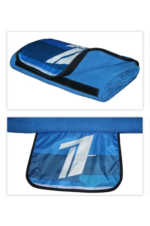 Плед Компакт (со вставкой из оксфорда) флисовый 155х170 см, однотонный#7