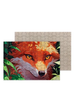 Купить пазл картонный А4 с принтом "Fox"