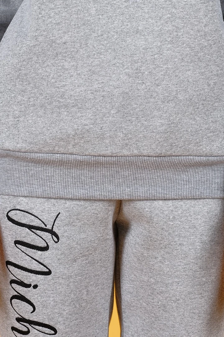 Худи Кинг из футера унисекс, однотонная меланж "Michelangelo"#5