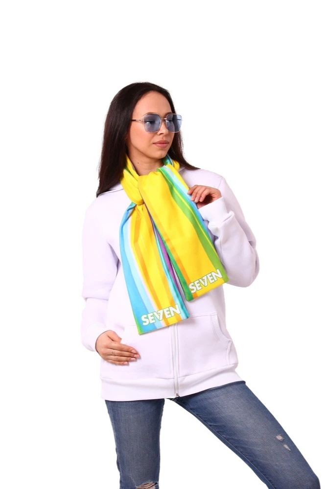 Купить шарф двухслойный утепленный 15х150 см, с полной запечаткой Купить шарф двухслойный утепленный 15х150 см, с полной запечаткой