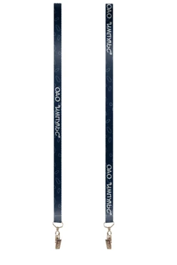 Купить ленту для бейджа репс ширина 1,5 см, с клипсой, с печатью "Impuls"