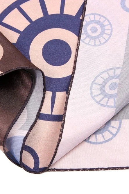 Платок Шанель 90х90 см, с полной запечаткой "Indigo"#8