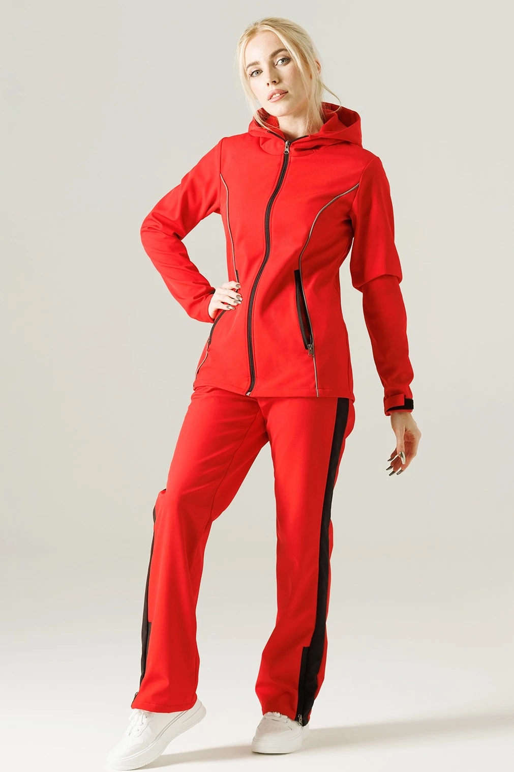 Купить спортивный костюм Крид из софтшелла женский, однотонный