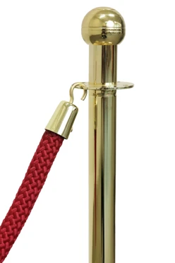 Мобильная стойка ограждения под золото без каната#2