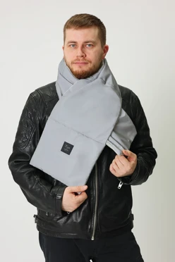 Шарф Флеш утепленный с синтепоном 25х140 см, однотонный#2