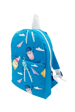 Купить рюкзак детский Дуо мягкой формы 25х33х7 см, с полной запечаткой "School supplies"