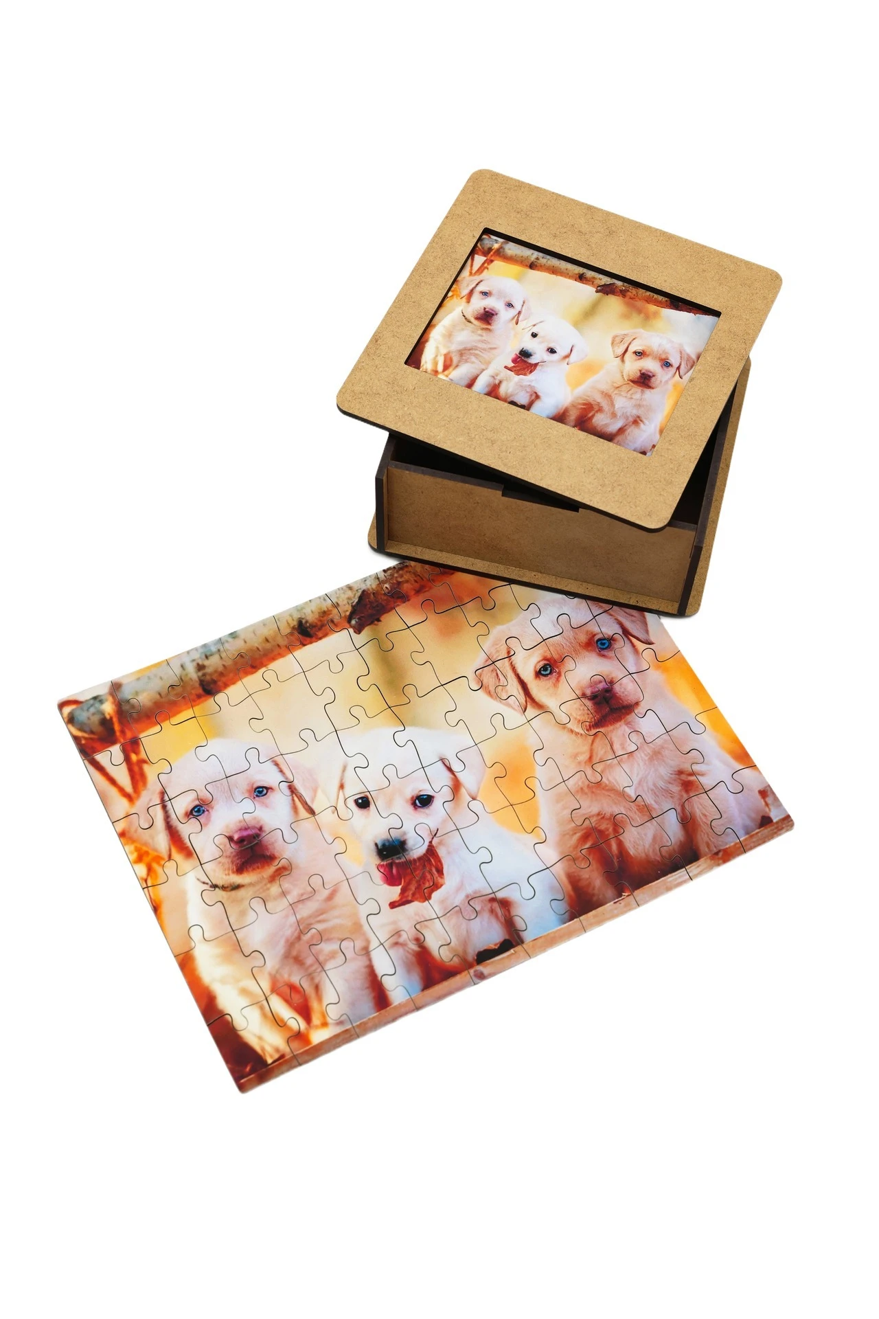 Пазл деревянный с нанесением, А5, "Dogs"#3