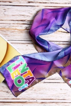 Шарф однослойный легкий 15х100 см, с полной запечаткой#2