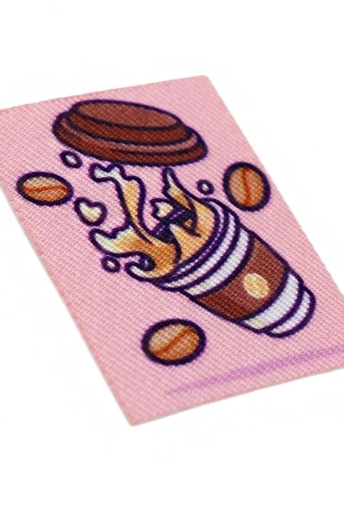 Купить наклейку-стикер Прямоугольник 3х4 см с печатью "Coffee"