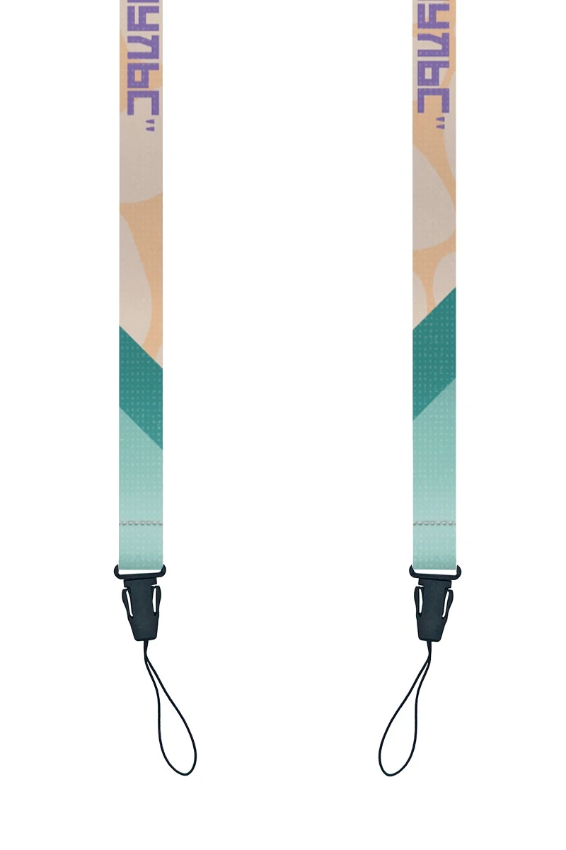 Купить ленту для бейджа блекаут ширина 1,5 см, с клипсой и замком безопасного разрыва, с печатью "Импульс"