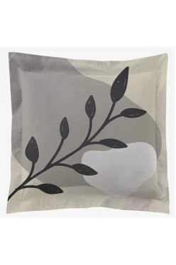 Подушка с бордюром 40х40 см, с принтом "Sprig"#1