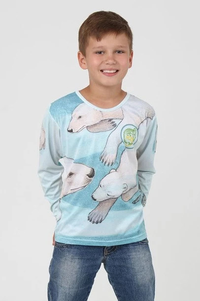 Лонгслив Гэлэкси Плюс детский с полной запечаткой (полиэстер)#5 Лонгслив Гэлэкси Плюс детский с полной запечаткой (полиэстер)#5